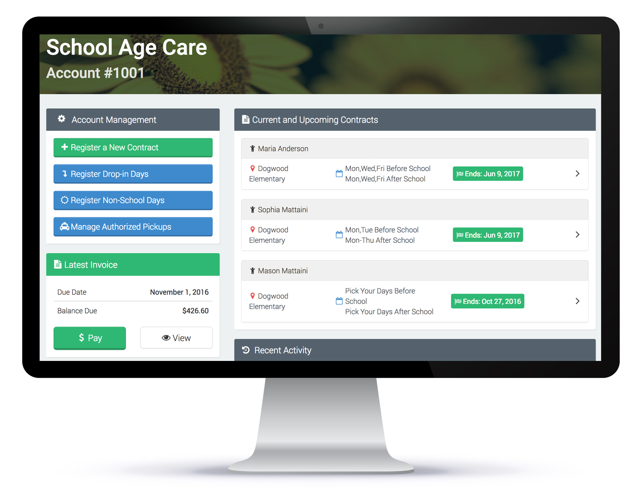 School Aged Child Care Programs