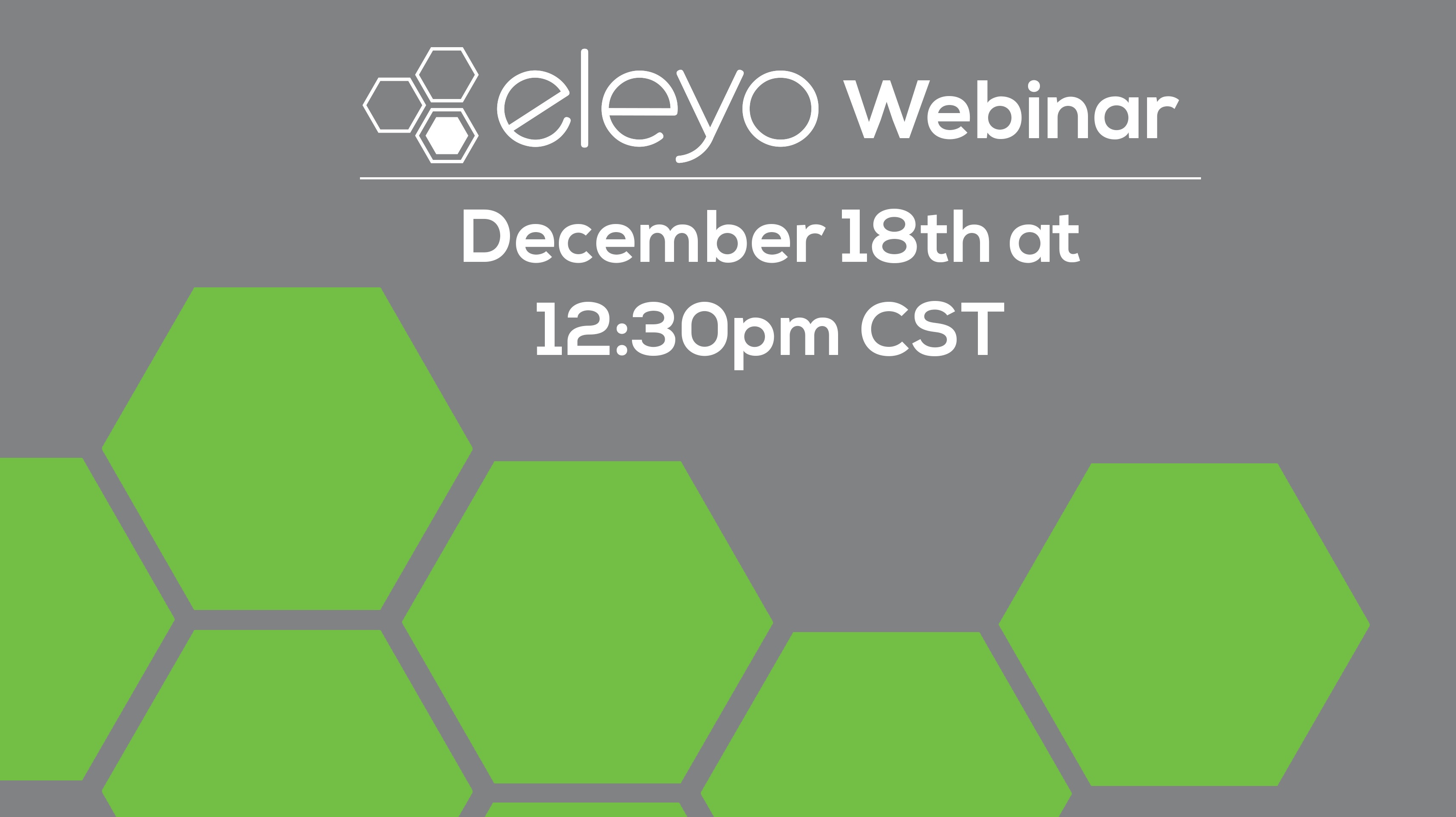 Eleyo: Simplify Program Management December 18th Webinar