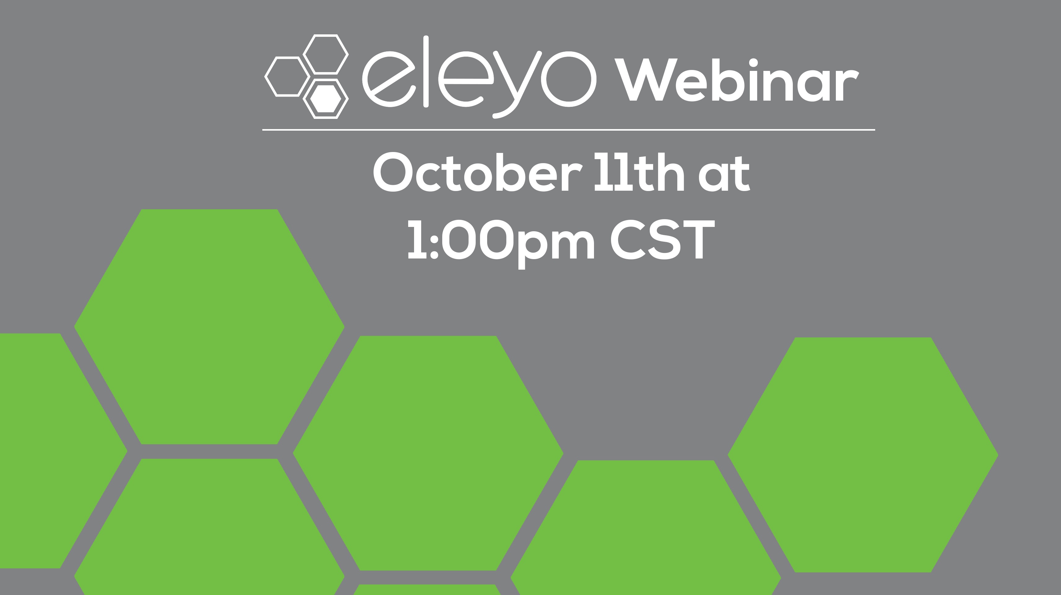 Eleyo: Simplify Program Management October 11th Webinar